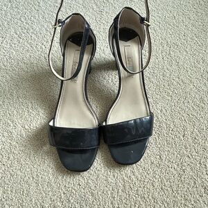 Elegant Black Ankle Strap Sandals